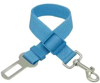 Useful Little Things Universal Adjustable Car Safety Seatbelt Tether For Dogs And Cats sky Blue