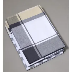 Dyckhoff Karo Geschirrtücher 50 cm  x 70 cm grau