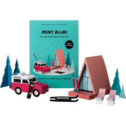 Mont Blanc Bastelset, Papier, zum Zusammenbauen und Ausmalen