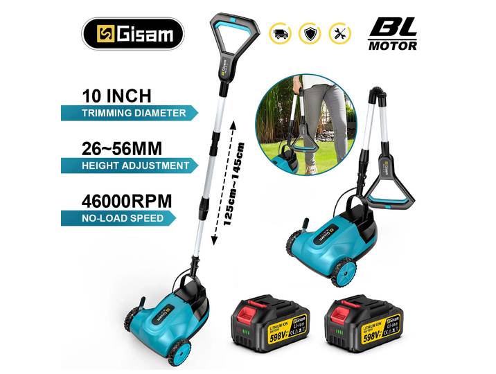 Gami 46000 tr/min tondeuse à gazon électrique sans brosse tondeuse à gazon sans fil 3 réglages de hauteur outil de jardin pour Makita 18V batterie broche