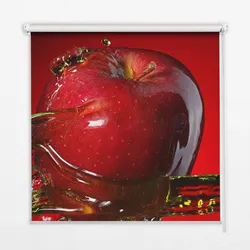 INNENROLLO - Fensterrollo - Rollo - 90x180 cm - Apfel mit Wasser übergossen