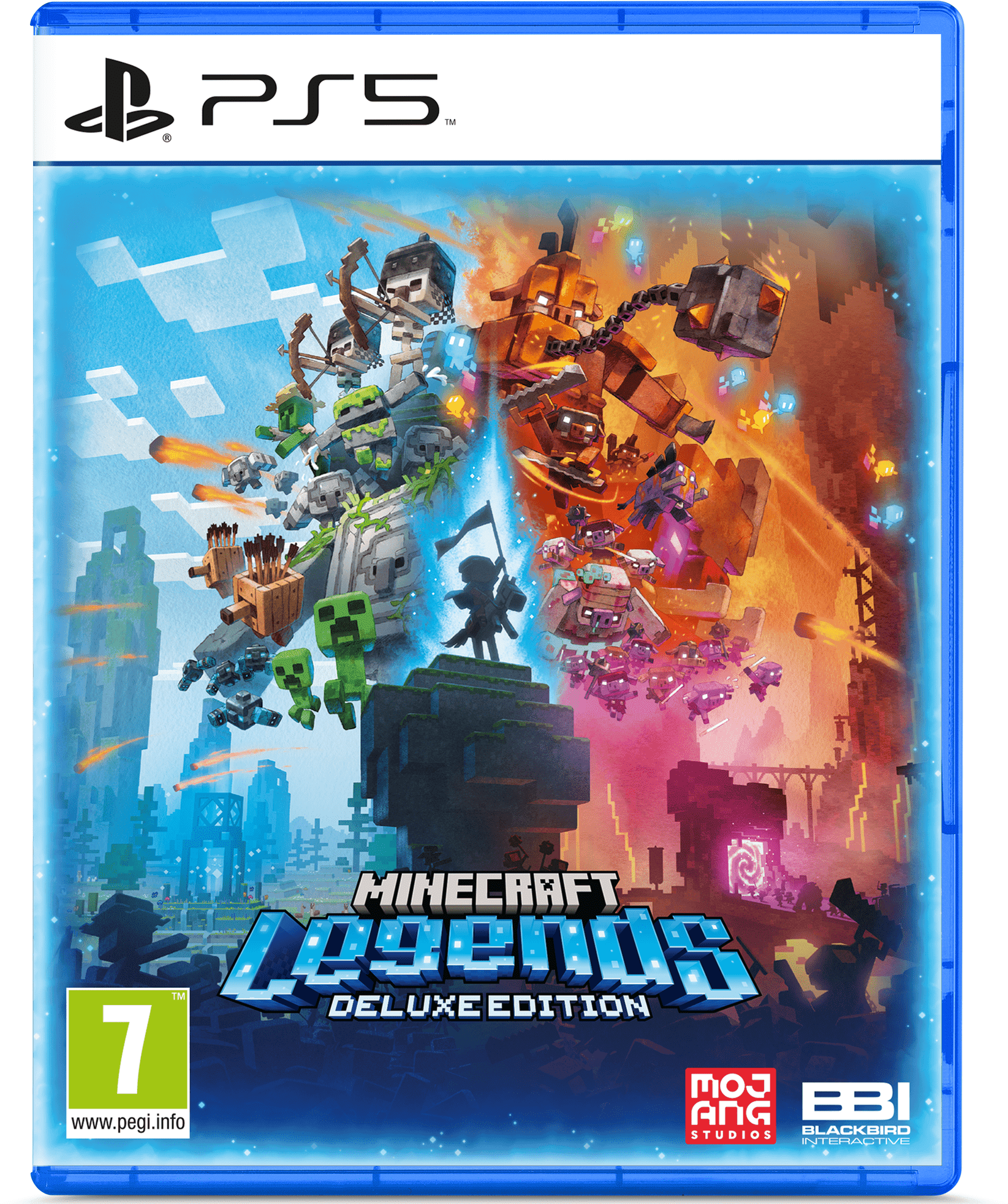 U&I Entertainment Minecraft Legends Deluxe Edition for PlayStation 5 (Disc) - Action-strategy adventure with strategic battles and online multiplayer modes