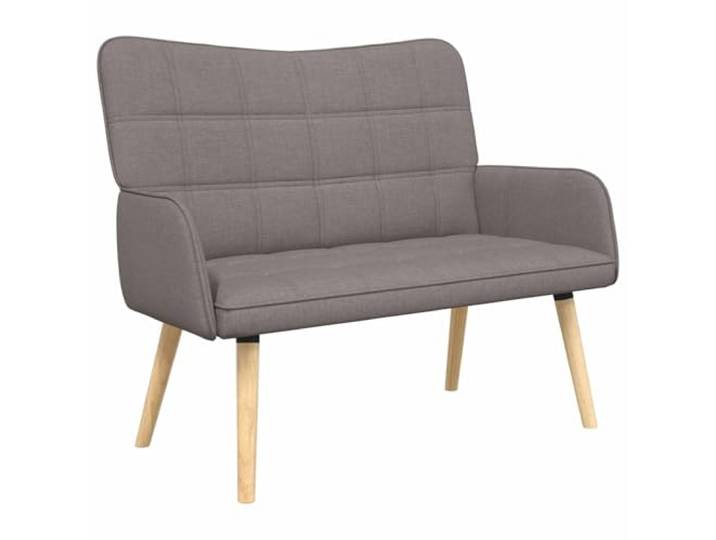 Favemtsl 2-Sitzer Sofa Taupe 115x61x87 cm Stoff Couch Polstersofa Kompakte Sitzgelegenheit für Wohnzimmer und Schlafzimmer mit robustem Metallrahmen und bequemer Polsterung.