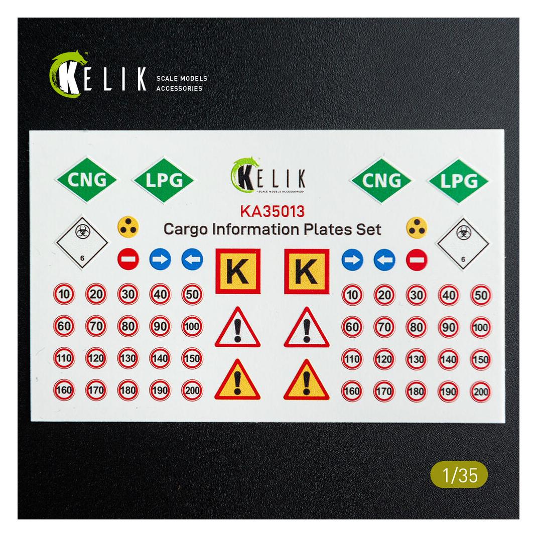 Kelik Cargo Information plates set #2 - Decal for models (KA35013)