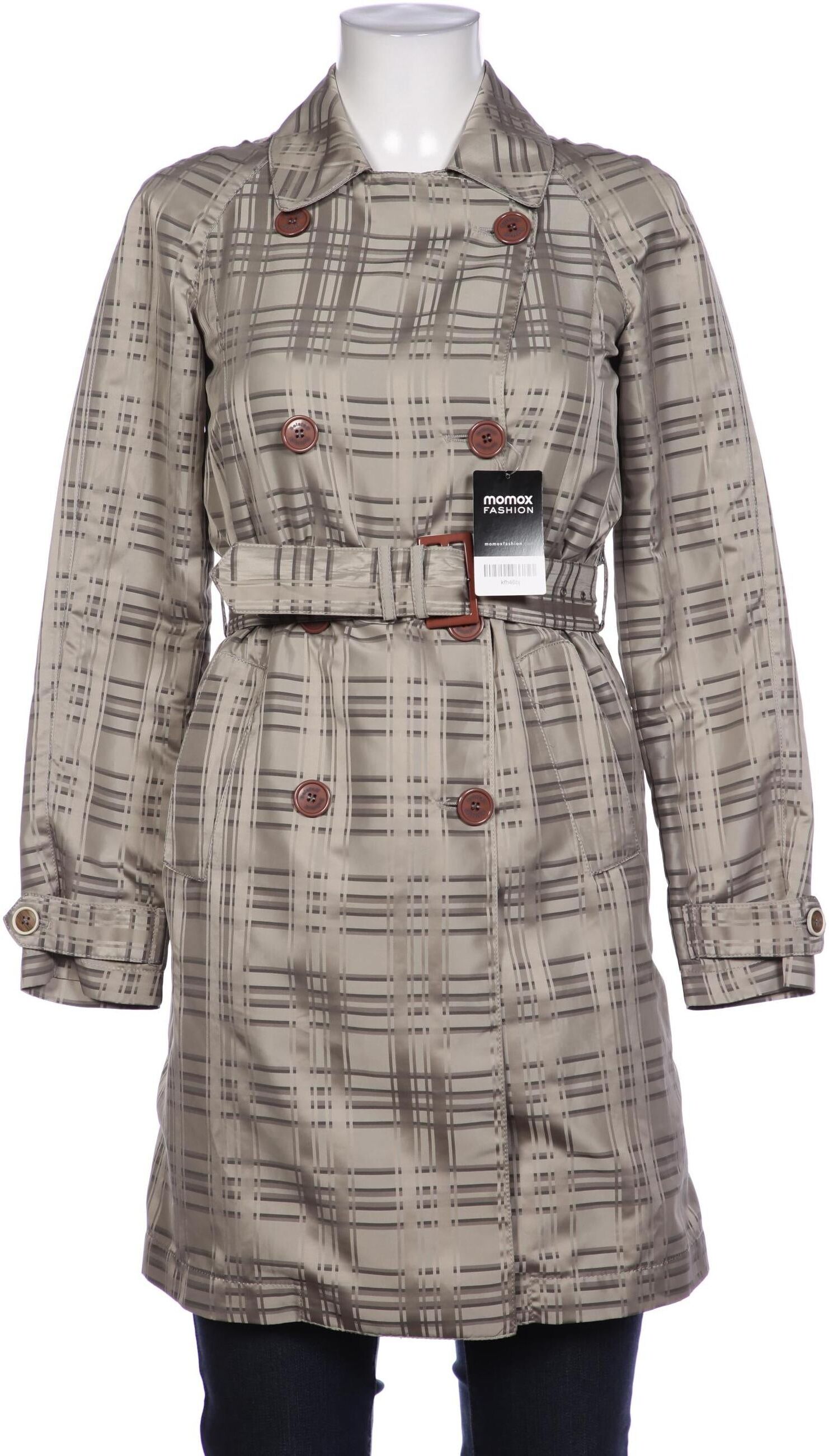 Belstaff Damen Mantel, Grau, Gr. EU 40, Synthetik / Viskose - Second Hand