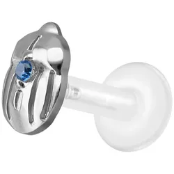 PTFE Labret mit Innengewinde + Titan-Aufsatz SKARABÄUS