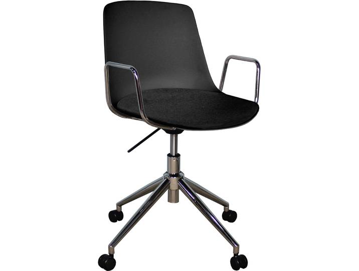 Bürostuhl Livio schwarz Polypropylen H 82.5 cm - Bürostuhl
