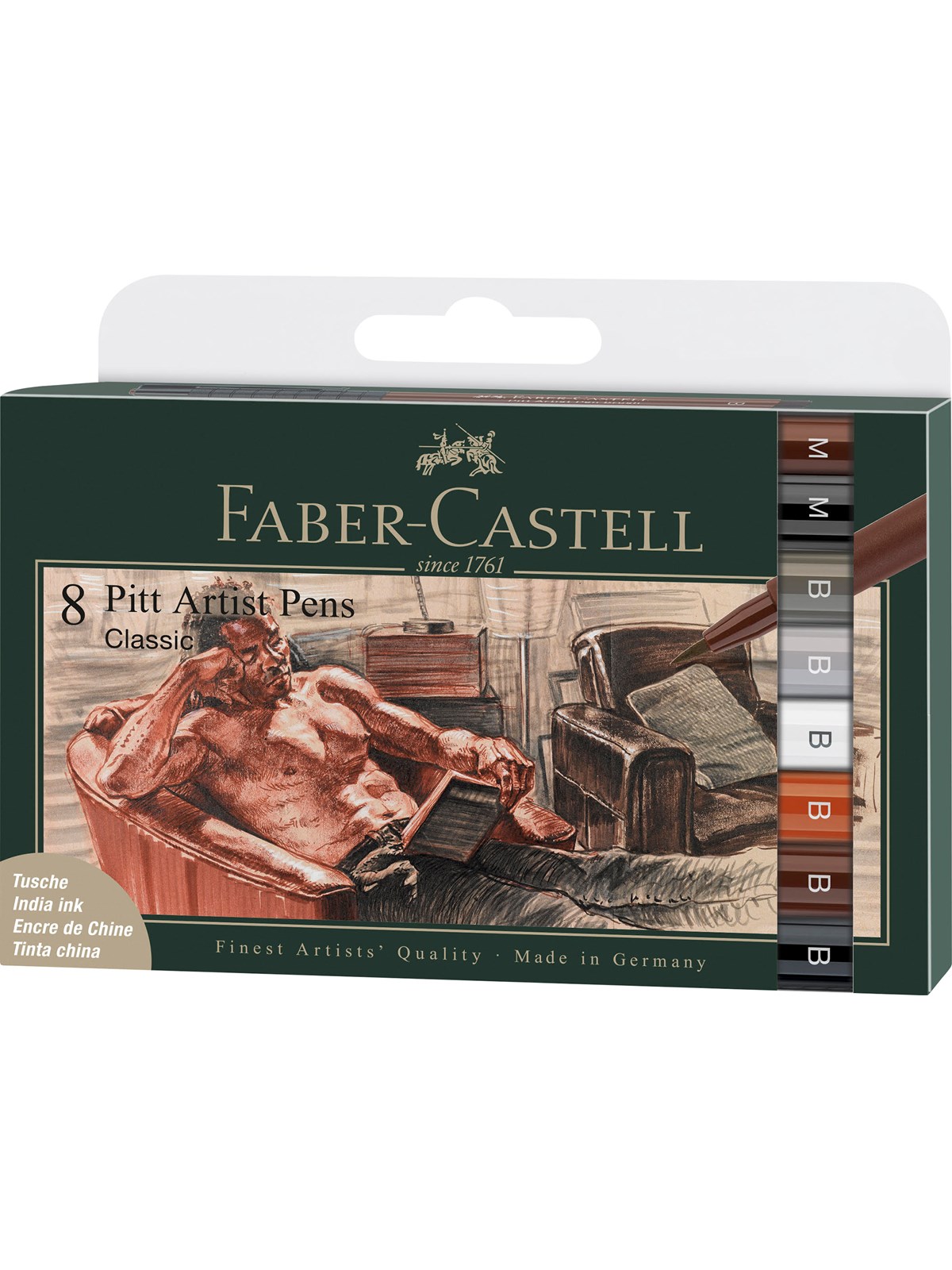 Faber-Castell Tuschest. Pitt Artist Pen Classical 8er