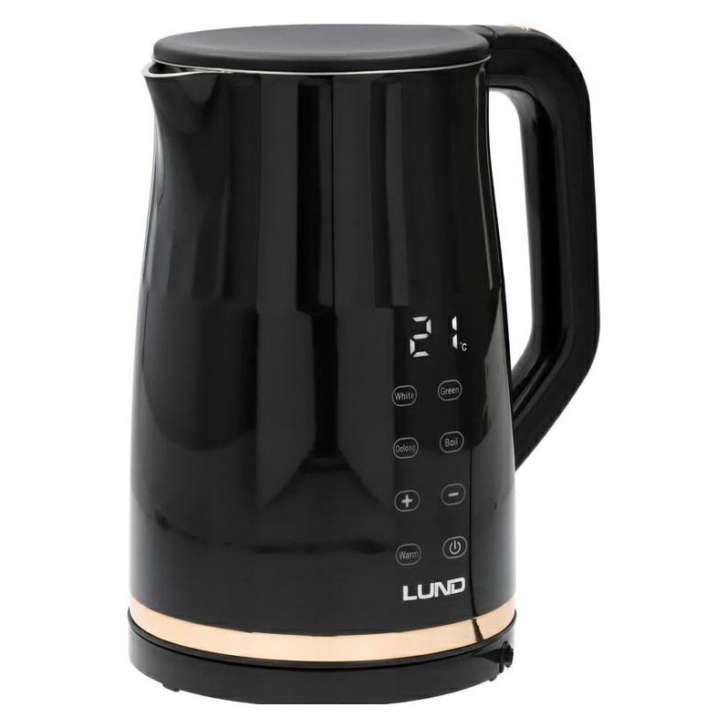 Toya CZAJNIK EL.1,7L, REGULACJA TEMP., CZARNY (1.70 l) (68218)