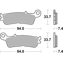 SBS Bremsbelag 965RSI Offroad Racing Sinter