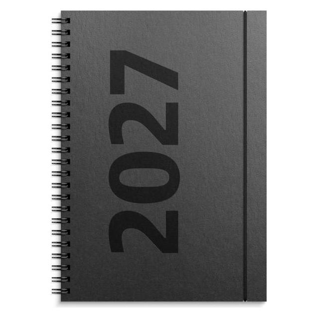 Mayland-Burde A5 ugekalender hjformat matsort genbrugskarton 2027 (A5) (27200500)