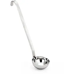 240 ml Schöpfkelle aus Edelstahl, langlebig und ergonomisch, ideal für Saucen und Flüssigkeiten in professionellen Catering-Küchen – Equipementpro
