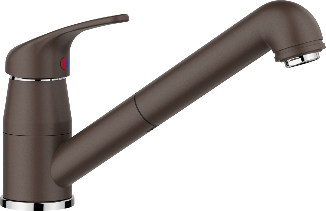 Robinet de cuisine Blanco DARAS-S 517740 extractible, aspect SILGRANIT café