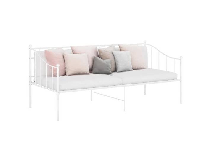 3732NEW FR® Lit Banquette - Cadre de canapé-lit Co Cadre de canapé-lit sans matelas blanc métal 90x200cm ABHT 6454898