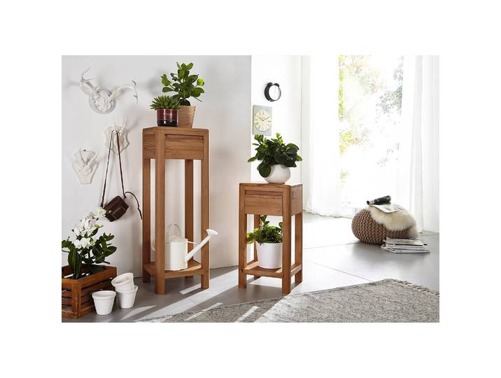 Table d’appoint I 60cm Marron Duramen de hêtre