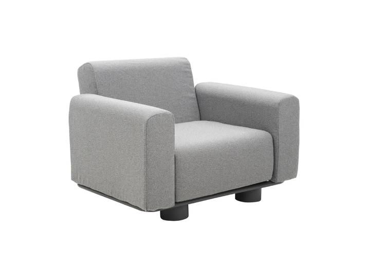 Brafab Bolster Sessel Antracit-teddy grey