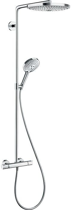 Hansgrohe Raindance Select Showerpipe   27133400 S 300 2jet, weiß/chrom, Brausearm 46cm, schwenkbar