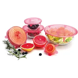 CASA ROYALE Silikondeckel 12er Set rund