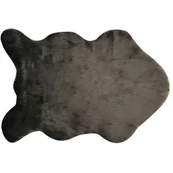 como Kunstfell  Long Shape , schwarz , Synthetische Fasern , Maße (cm): B: 60