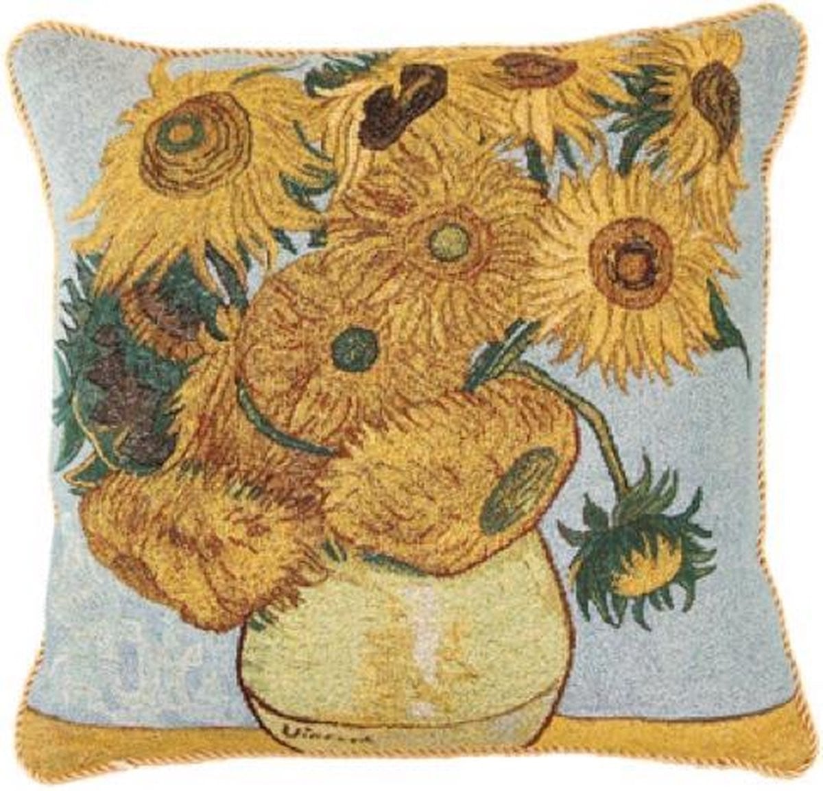 Signare Kussenhoes Gobelin Vincent van Gogh Sunflower Zonnebloemen 45 cm