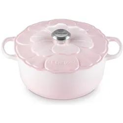 Le Creuset Braadpan Signature Bloesem Shell Pink, Pfanne + Kochtopf, Rosa