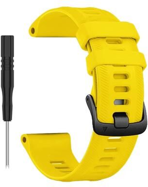 Inspired Finds Sports Silicone Replacement Strap For Garmin Forerunner 965 955 945 935 745 22mm Soft, Durable, And Adjustable Watch B yellow for Forerunner 945