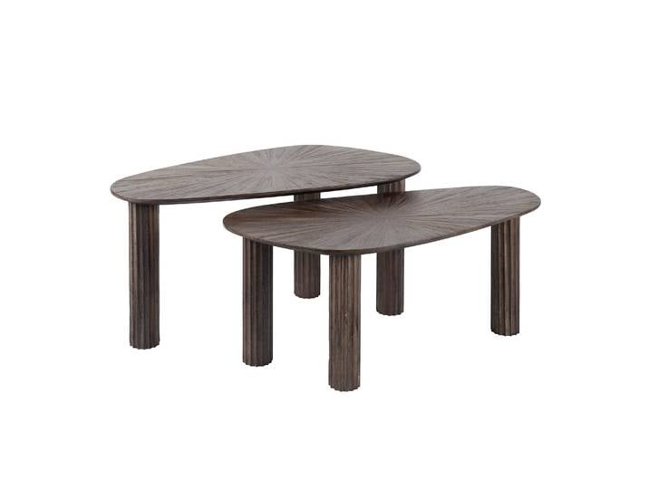 Clemento Maya Teak Couchtisch organisch