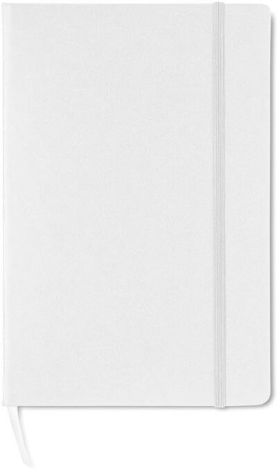 Carnet A5 personnalisé quadrillé SQUARED blanc