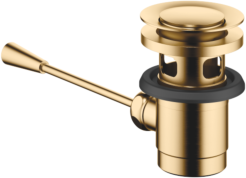 Dornbracht Ablaufgarnitur 10300970-28 1 1/4", mit Kniehebel 185 mm, messing gebürstet