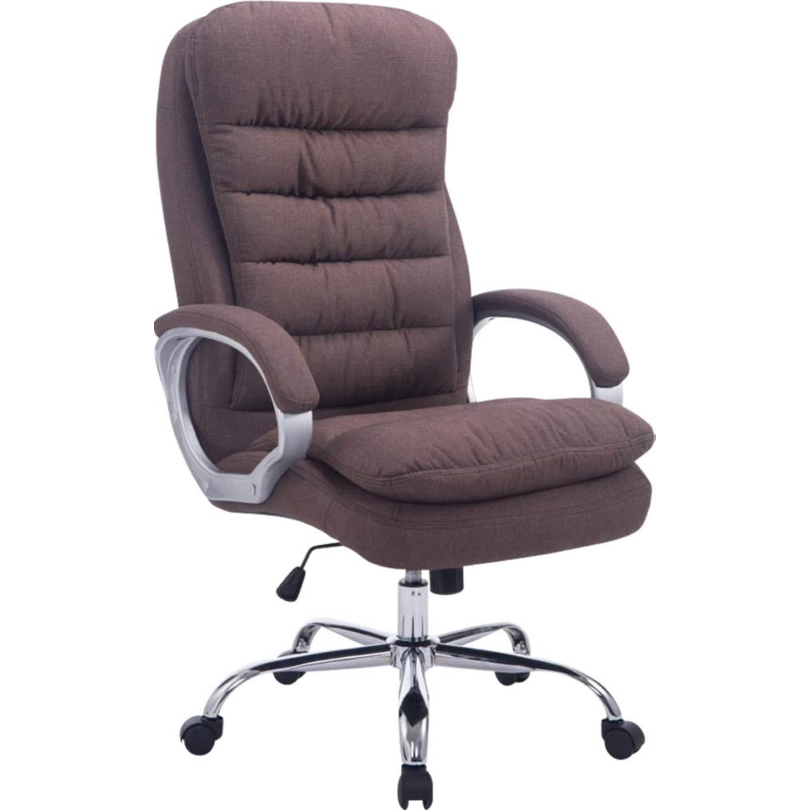 CLP Bürostuhl ergonomisch, XXL Vancouver, bis 150 kg belastbar, höhen-verstellbar, drehbar, kippbar fixierbar, Stoff