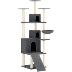 vidaXL Miner (175 cm, Dunkelgrau, Grau), Katzenbaum