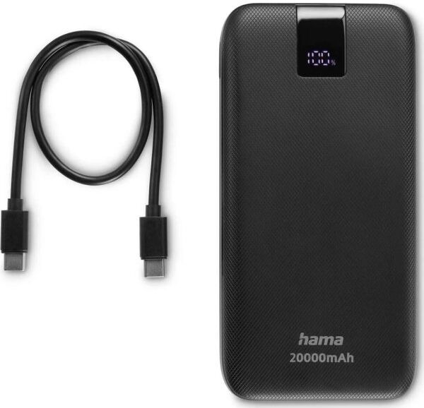 Hama Powerbank Pd 20000mah, Sort