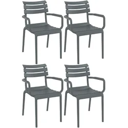CLP 4er Set Stühle Paris   Farbe: dunkelgrau
