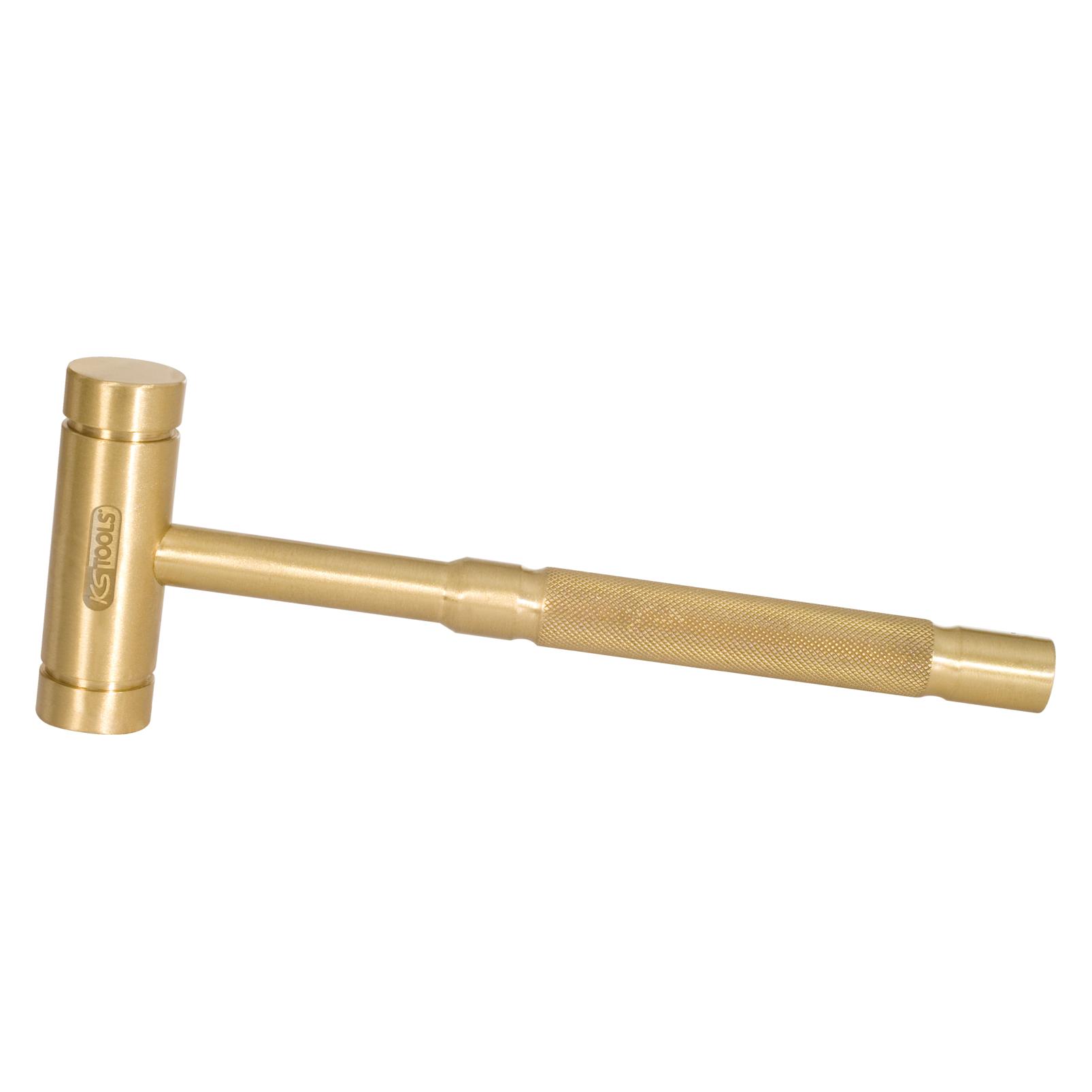 KS Tools Messinghammer, Stielart Messing, 1400 g, Länge 260 mm (1400 g) (140.2082)