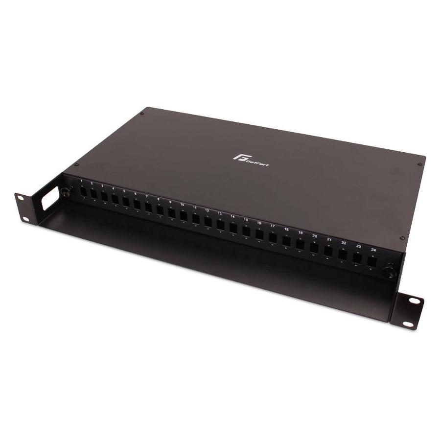 Getfort GLASFASERVERTEILER 1U 19 Zoll 24xSC SIMPLEX MIT POLKA (GETFORT)