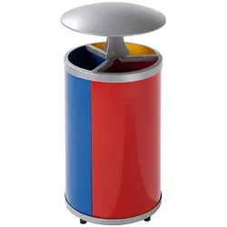 kaiserkraft Wertstoffsammelstation, Abfalleimer, Gelb, Blau, Rot
