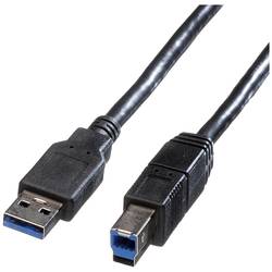 ROLINE USB 3.2 Gen 1 Kabel, Typ A-B, schwarz, 3 m 11.02.8871