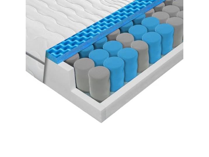 Sleepneo Taschenfederkernmatratze 80x200 H2 H3, 21cm hoch, 7 Zonen Matratze mit Aloe Vera Bezug, Federkernmatratze