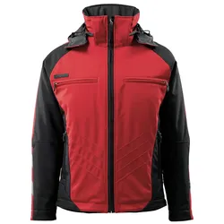 Softshelljacke "DARMSTADT" Unique - M - rot/schwarz
