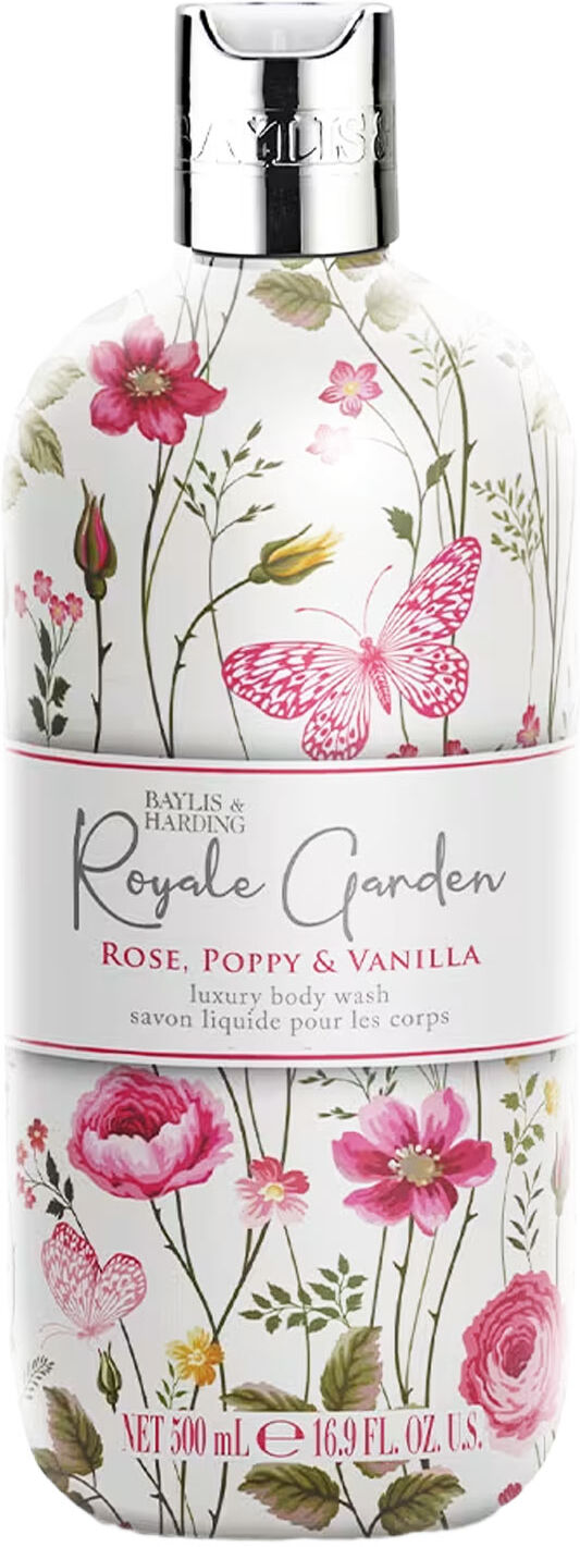 BAYLIS & HARDING Royale Garden Rose, Poppy & Vanilla Body Wash 500ml