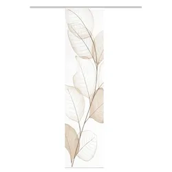 Schmidt Schiebevorhang Yule 60 x 245 cm Polyester Beige Natur