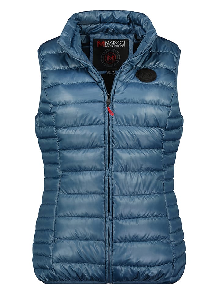 Maison Montaigne Steppweste "Annemai" in Blau - XL