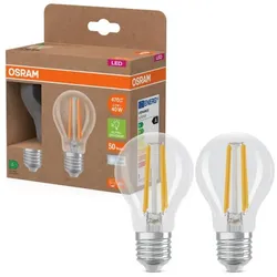 2er Set Osram E27 LED Lampe CLASSIC besonders effizient 2,2W wie 40W 4000 K neutralweißes Licht
