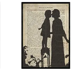 POSTER Mutter Und Tochter A4 Schwarzer Rahmen