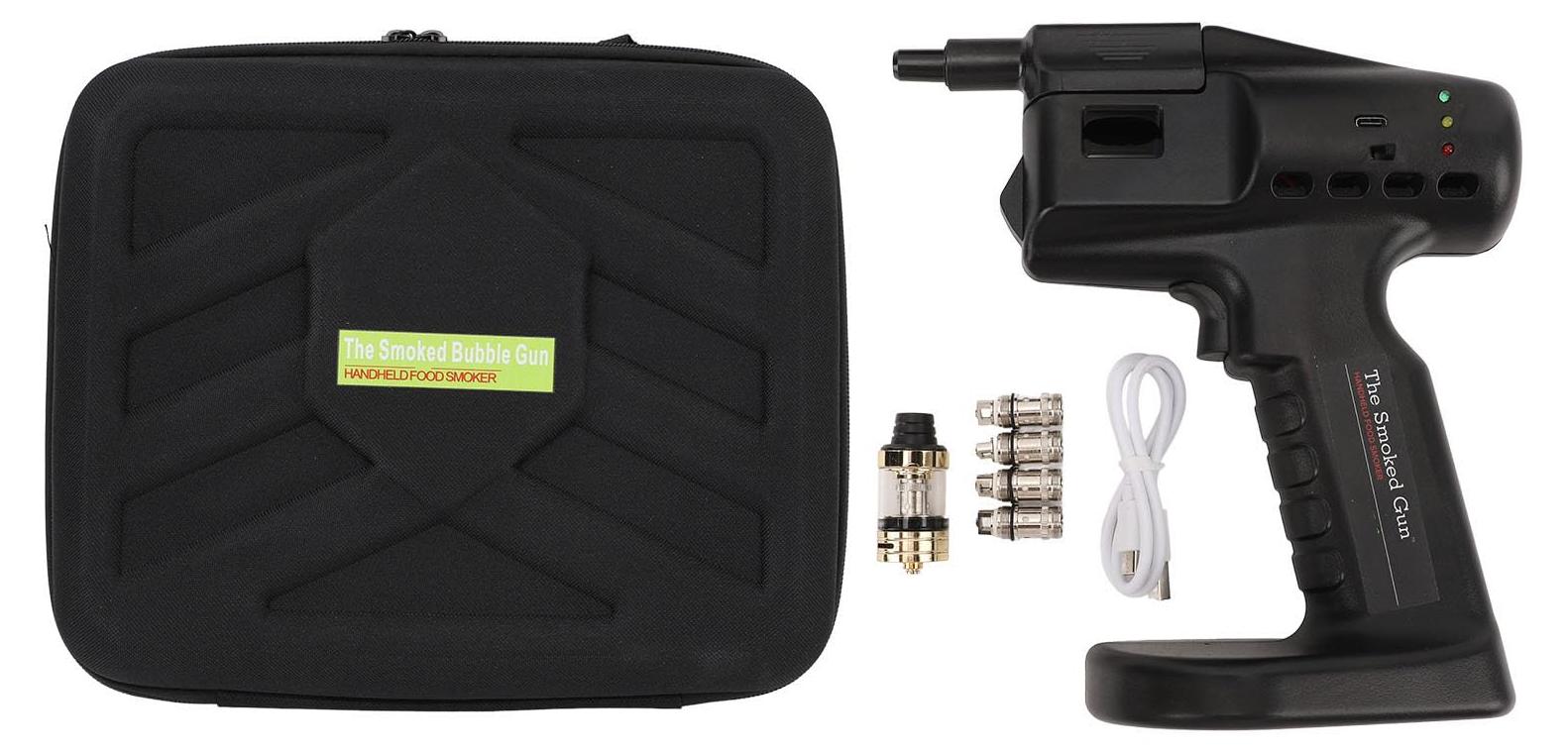 Tragbarer Cocktail-Räucherer mit USB-Ladung, 2000 mAh, 5 Spulen