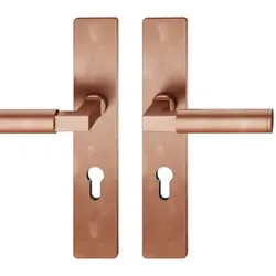 Drückergarnitur 12 1102, LS eck,PZ72/8,TS 39-58,h-bronze