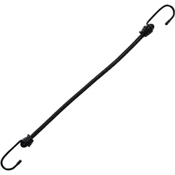 Gummispanner mit 2 Haken 40 cm, Latex, schwarz