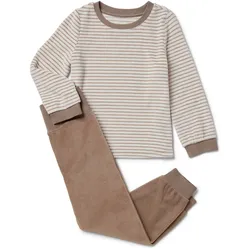 Tchibo - Baby-Nicki-Set - Baby - Gr. 62/68 - hellbraun/gestreift
