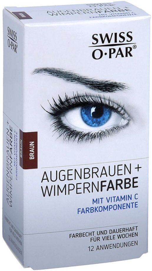 Augenbrauen+wimpernfarbe Set braun Swiss O Par 1Pck