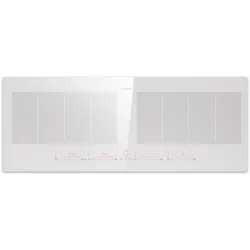 Klarstein Masterzone 90 Slim Flex Induktionskochfeld Einbau 4 Kochzonen 2 Flex-Zonen ThermoBoost Smart Flex Technology max. 7200 Watt Weiß